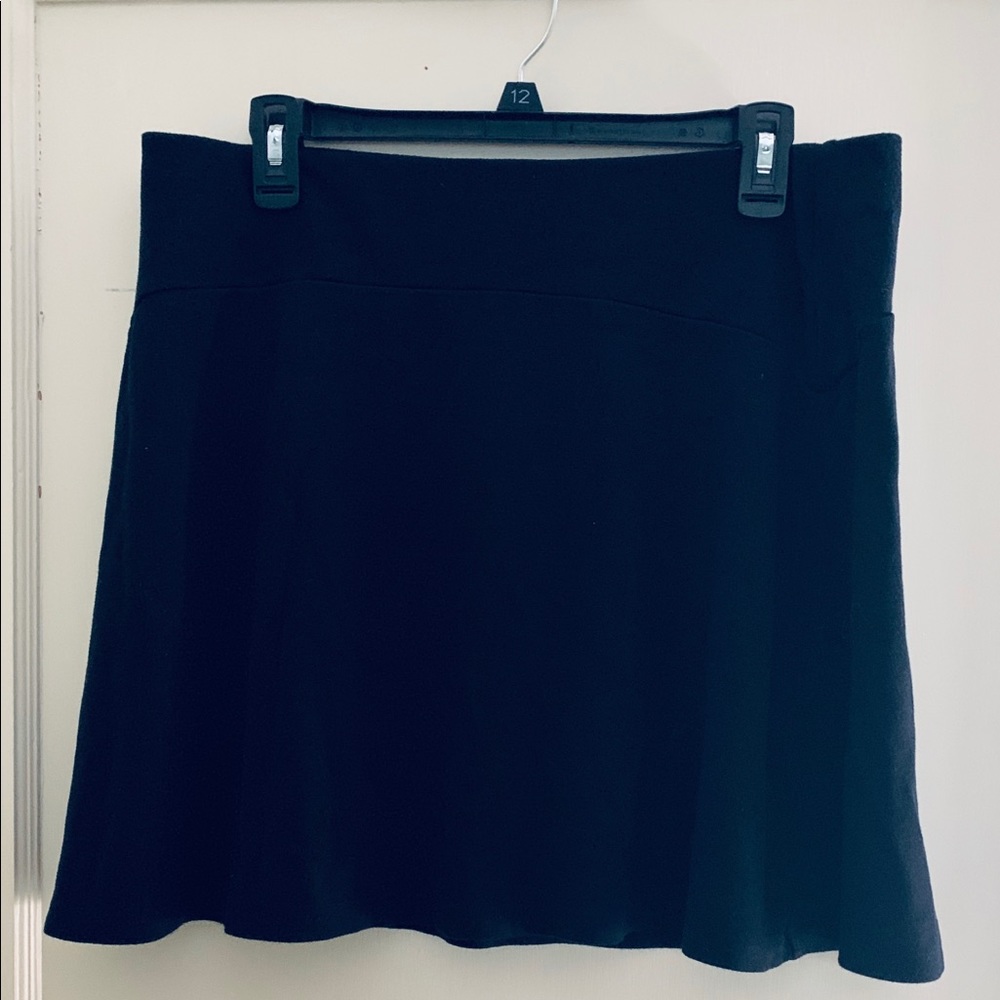 LOFT Black Swing Skirt